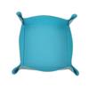 1 Pcs Creative Desk Storage PU Folding Imitation Leather Tray Sundries Key Snack Decoration Box Organizer Office School Supplies