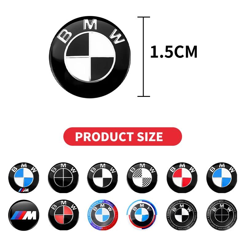 15mm Car Door Keyhole Cover Sticker Car Door Lock Keyhole Protection Stickers For BMW Performance M1 F25 F26 F15 F16 E90 E91 E92