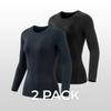 Tesla Athlelio Round Neck Long Sleeve Underlayer 2 Pack Ao Bfd22
