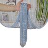 Polyester Elegant Crystal Bead Door Curtain For Bedroom Partition Wedding Or Room Decoration
