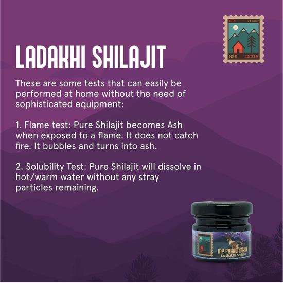 MÓJ PAHADI DUKAN (MPD) 100% czystego Ladakhi Shilajit 20G | Autentyczny himalajski shilajit dla zwiększonej wytrzymałości i siły | Testowany laboratoryjnie, żywica