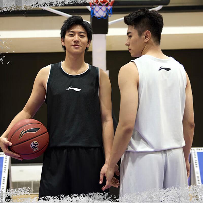 LI-NING Мужской двусторонний комплект: баскетбольная майка и шорты 4XL