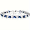 1 Piece of Italian Luxury 925 Silver Inlaid Moissanite Bracelet, Suitable for Various Occasions Such As Banquets, Including Exquisite Jewelry Box