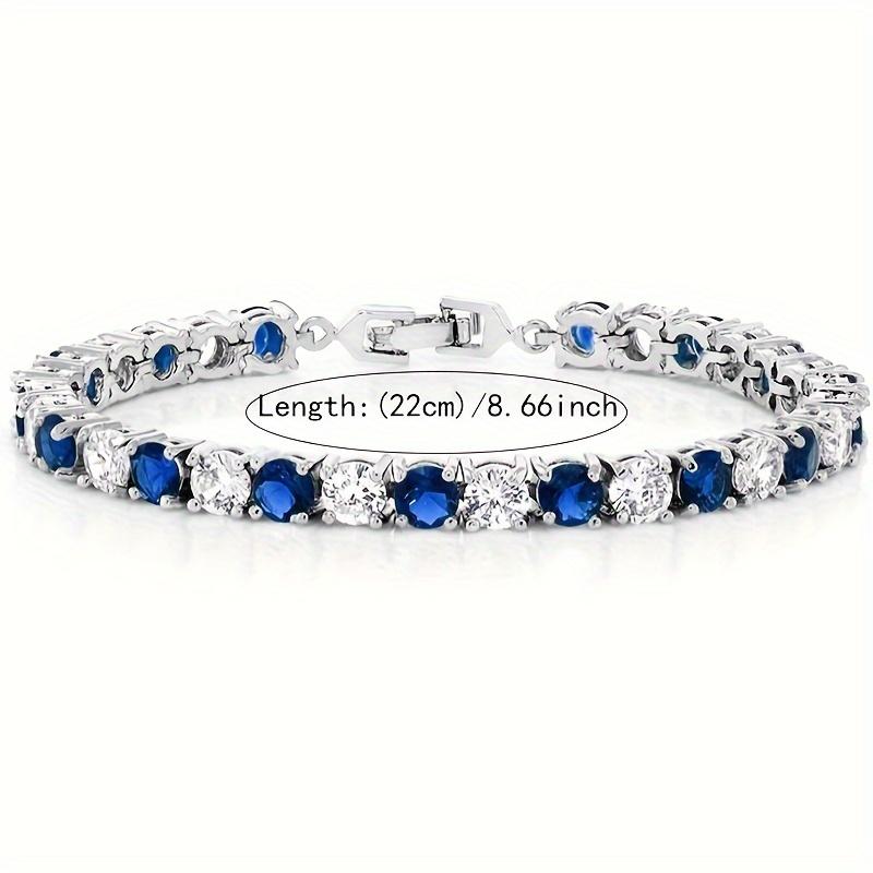 1 Piece of Italian Luxury 925 Silver Inlaid Moissanite Bracelet, Suitable for Various Occasions Such As Banquets, Including Exquisite Jewelry Box