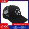 GLC GLB Fashion Leather Mesh Hat Snapback Trucker Outdoor Sport Running Adjustable Baseball Cap For Mercedes Benz B/C/E/S Class