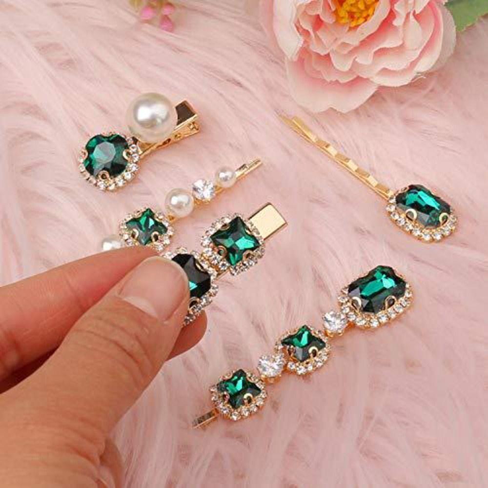 Satın alın Hair Accessories Pearl Hairgrips Rhinestone Barrette Set