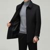 Firstview Men's Business Casual Mid-Length Wool Blend Overcoat FV24D1112