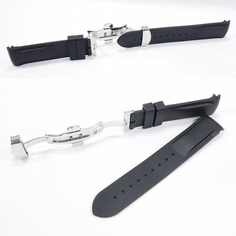 Swatch x OMEGA Exclusive Rubber Strap with D-Buckle (Black)