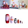 Charming Wooden Santa Claus Nesting Doll Set 6 Layers Of Festive Home Decor And Gifts For The Holidays