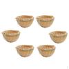6 Woven Bamboo Wicker Finch Bedding Nesting Cages