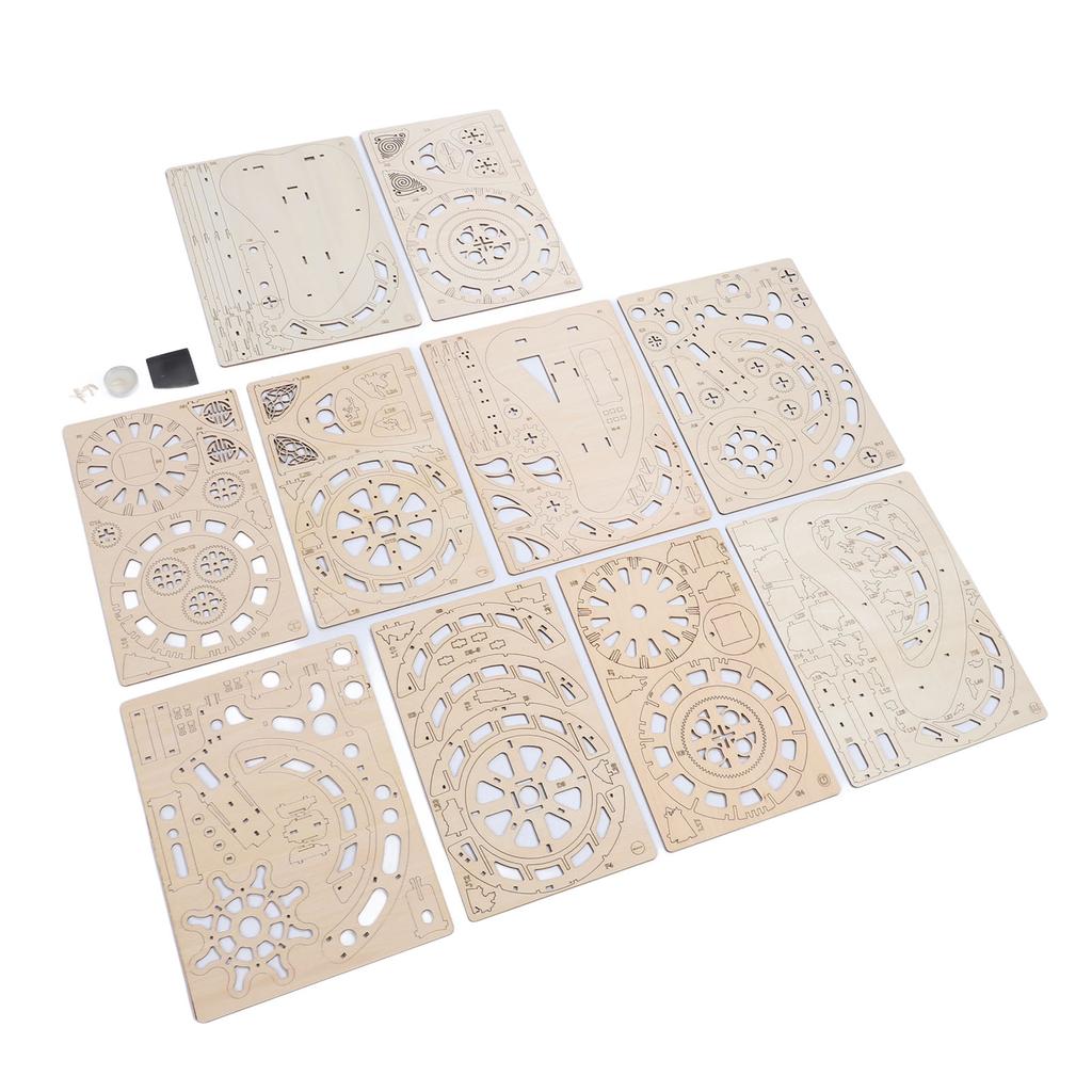 Globe Puzzle 3D Model Poplar Wood Educational 3D Wooden Puzzle Toy for Home and School