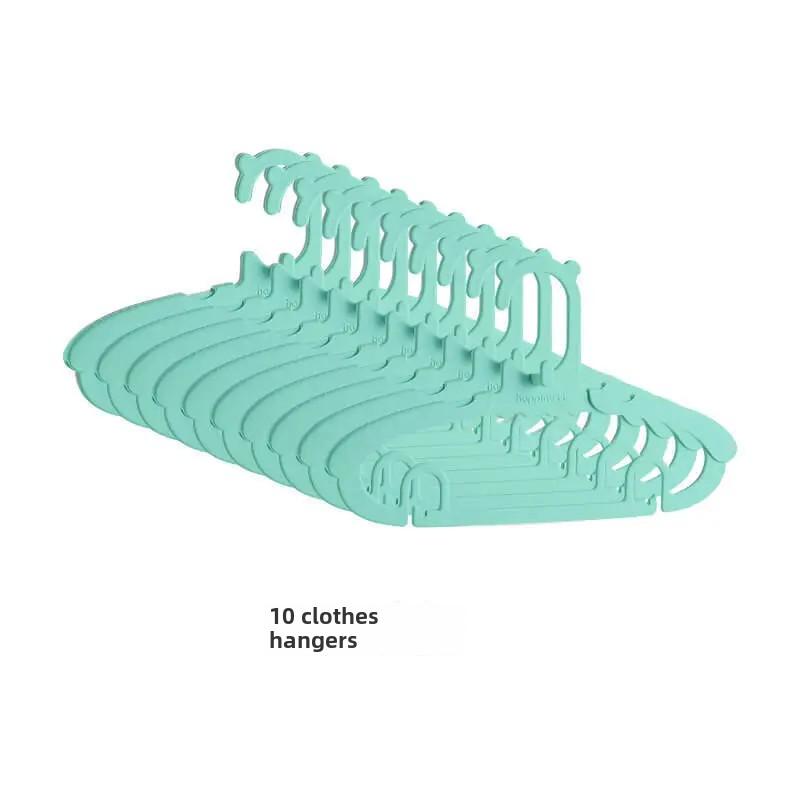 Multi-Functional Retractable Children's Clothes Hanger Baby Drying Rack With Pants Clip Infant Clothes Drying Hanger