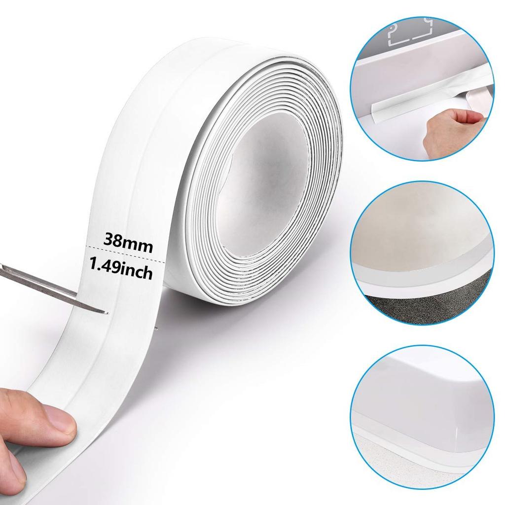 Waterproof Mildew-proof Toilet Caulk Strip Self-Adhesive Sealing Tape Bathroom Waterproof Kitchen Sink Beautiful Seam Stickers