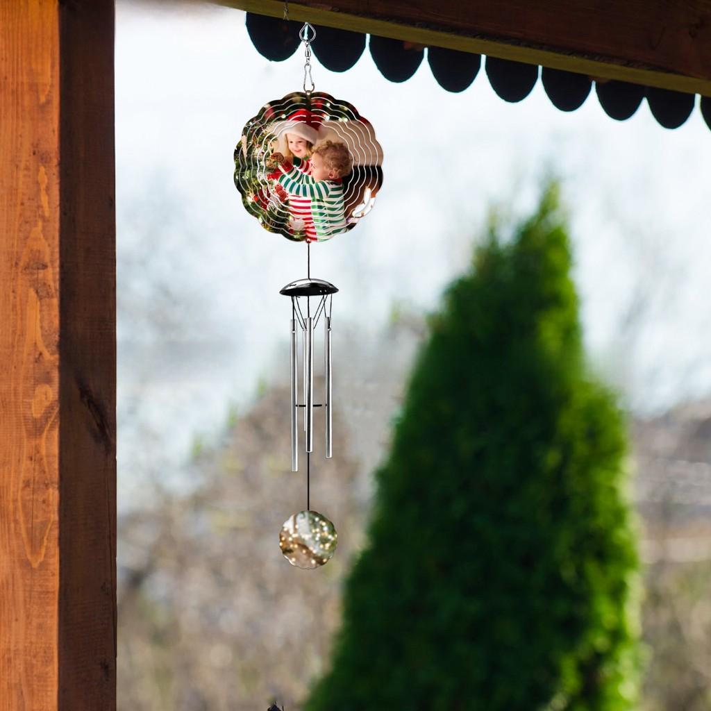 Metal Decorative Hanging Ornament With Heat Sublimation Design For Outdoor Garden And Home Decor