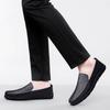 Fashion Slip-On Business Casual Shoes Men's Genuine Leather Loafers Comfortable Flat New Wedding Shoes for Men Lightweight Dress Shoes