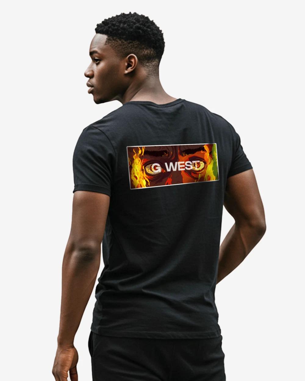 G West Regular Fit Flame Box Logo T Shirt S