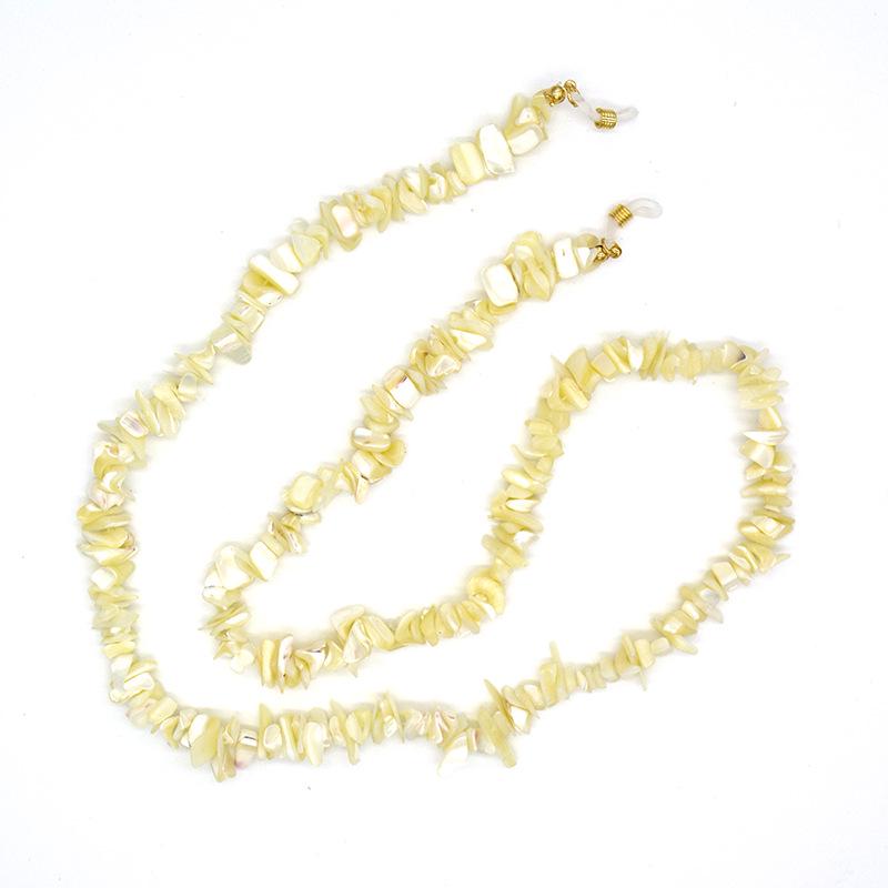 

Натуральная цепочка из бисера и ракушек для очков и солнцезащитных очков белый