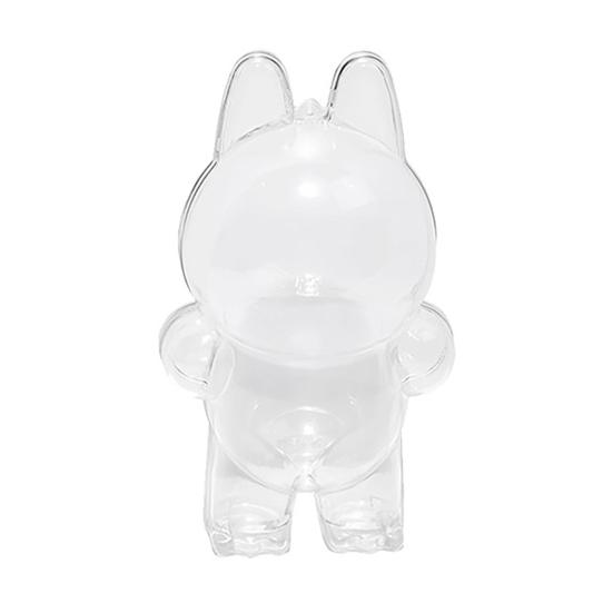 1/2 ks Průhledné vitríny na figurky s kroužkem na klíče Vysoká odolnost Průhledné Přenosné Prachotěsné Ochranné kryty na mini panenky