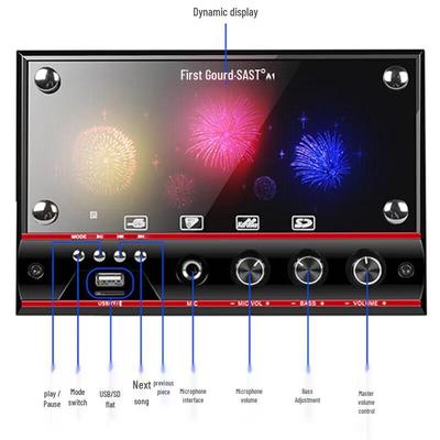 SAST A1 Home KTV 2.1 Kanal Audiosystem CN-Stecker (Adapter enthalten)