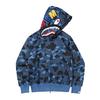 Women Bape Men Zip Up Jacket Shark Printing Hoodie Streetwear Fashion