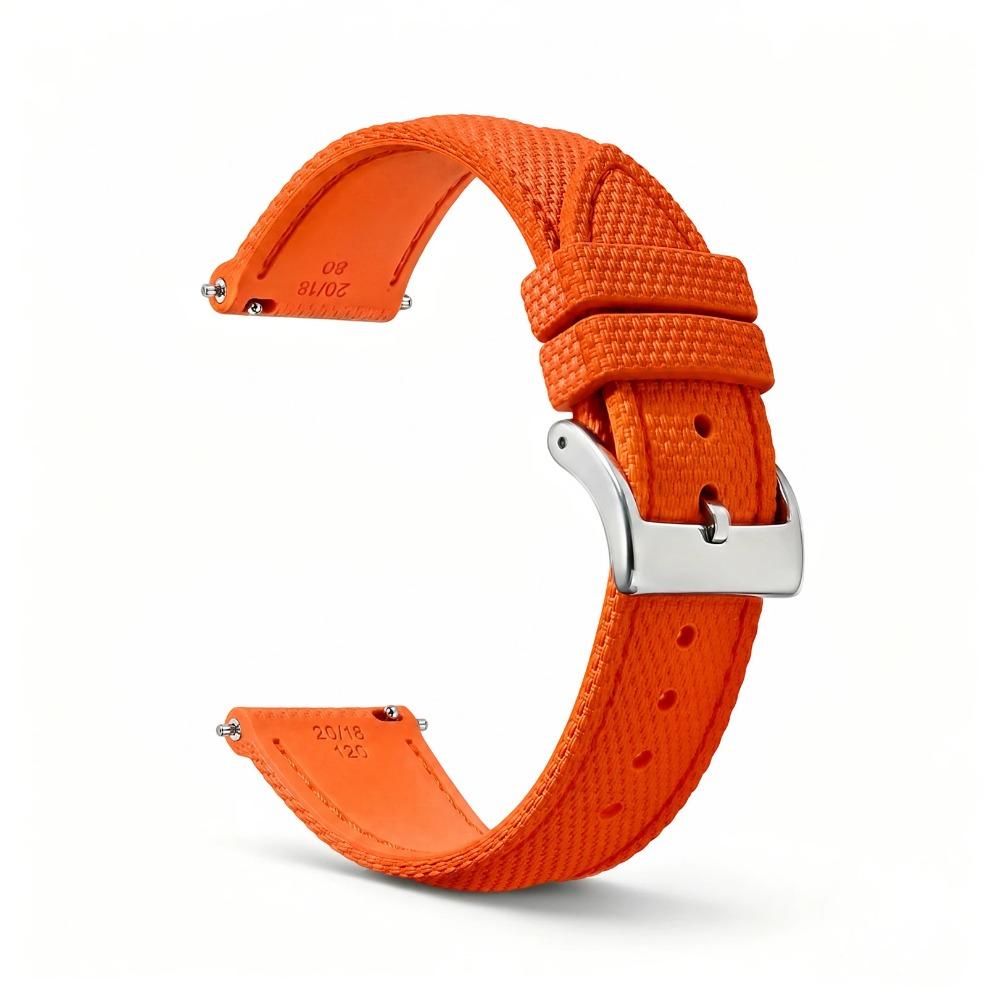 Sailcloth Fkm Watch Strap 18/19/20/21/22/23/24MM Fluororubber Watchband Quick Release Waterproof Sport Watch Band for Men