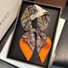 Luxury 70Cm Square Paisley Printed Women Scarf Silk Satin Scarves Shawl Designer Headband Hijab Bandana Wrap Bufanda