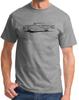 1958 1959 1960 Ford Thunderbird Hardtop Redline Design Tshirt