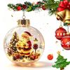 Addobbo Luminoso per la Storia di Natale - Addobbo Diorama Luminoso di Natale, Mini Scena Illuminata con Luce LED Calda, Mini Luminoso