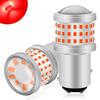 Fenikso S25 LED Dubultā Sarkana Bremžu Lampa Aizmugurējā Lampa ar 180° Pakāpienu Tapām 1157 BAY15D 69 Rindas DC12V 2 gab.