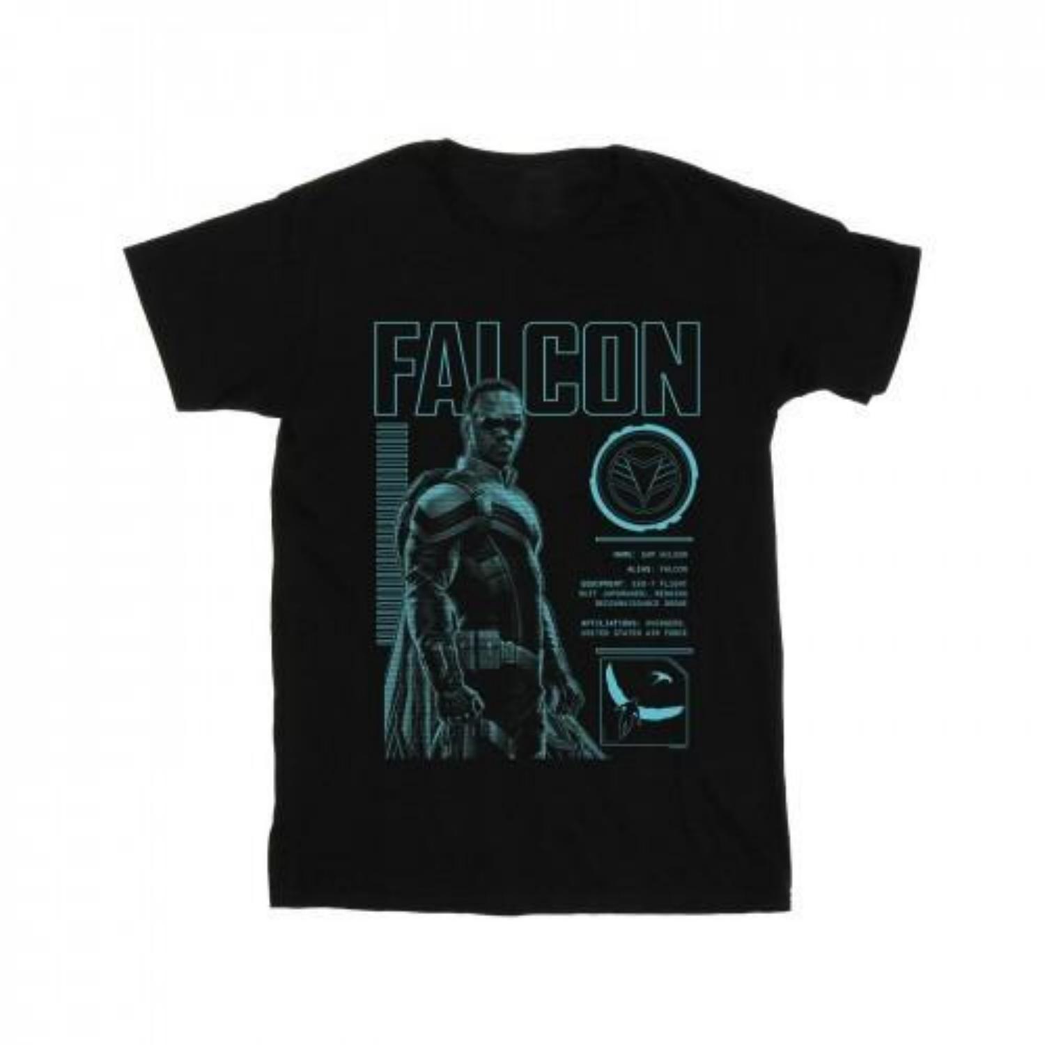Marvel Mens The Falcon And The Winter Soldier Falcon Bio T-Shirt S