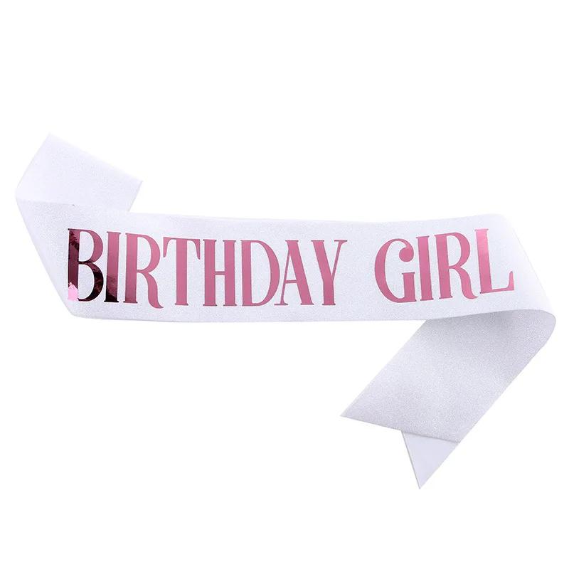Happy Birthday Queen Girl Satin Sash 21 30 50 Birthday Sash Party Supplies Birthday Decoration Wedding Anniversary Decors