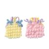 Pet Supplies thin Puppy Vest Bubble Grid Ins Style Dog Clothes Sweet Bow Pet T Shirt Pet