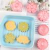 8pcs Flower Biscuit Mold Chrysanthemum Plum Blossom Cartoon Cake Sugar Flipping 3D Cookie Cake Baking Tools Party Supply