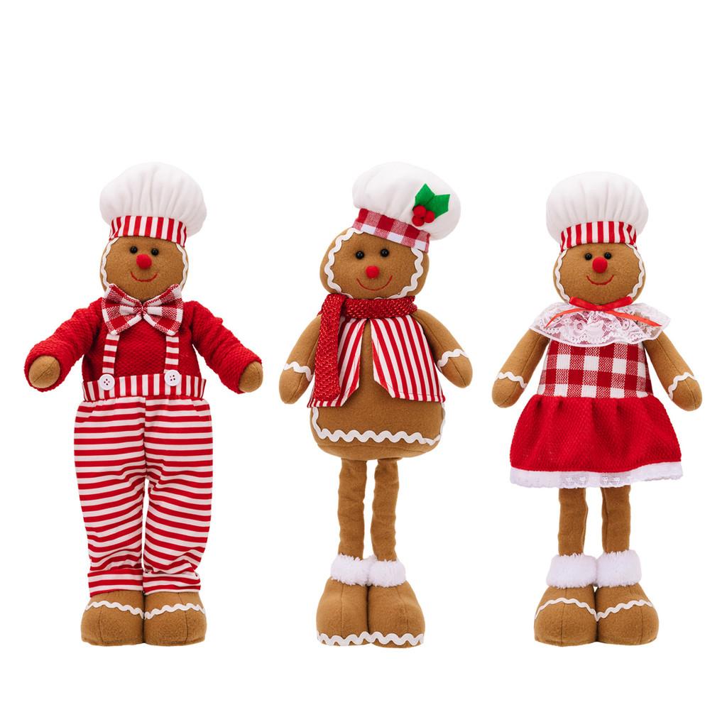 Man Whimsical Gingerbread Doll With Chef Hat In Expandable Styles For Joyful Decor Christmas