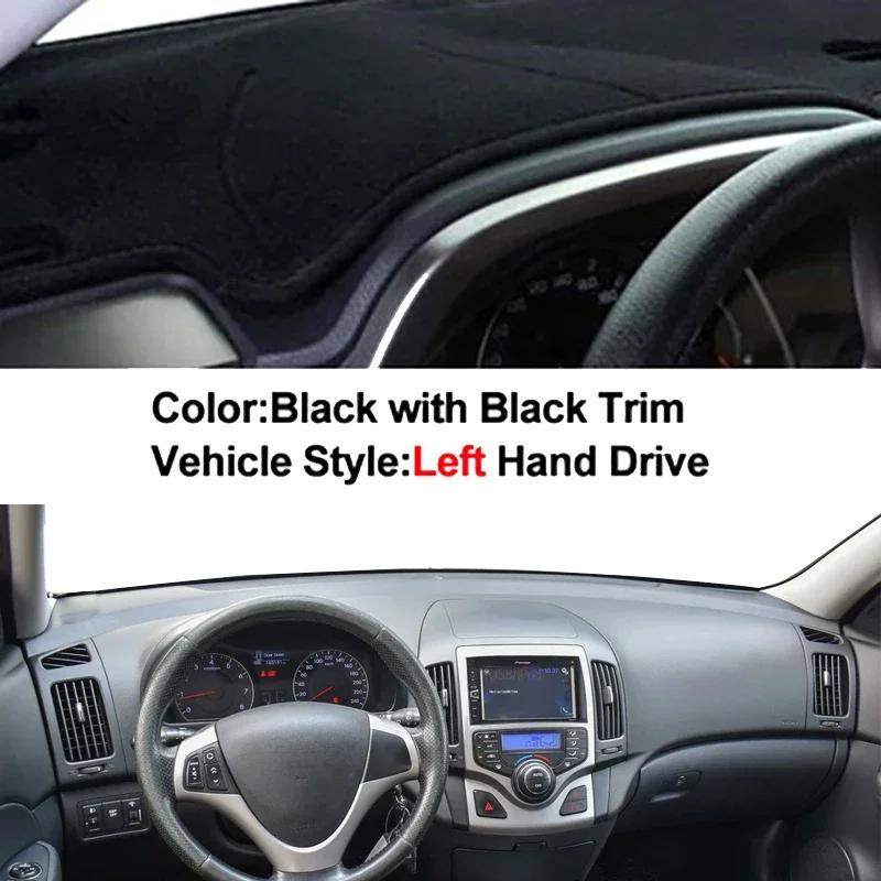 

Чехол на приборную панель автомобиля DashMat Carpet Cape для Hyundai I30 Kombi Coupe I 2007 2008 2009 - 2012 Защитный коврик Anti-UV Block Sun Ray Black LHD