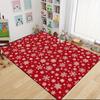 Winter Snowflakes Carpet Rug Soft Washable Anti Slip Home Living Room Sofa Mats Personalized Christmas Rug