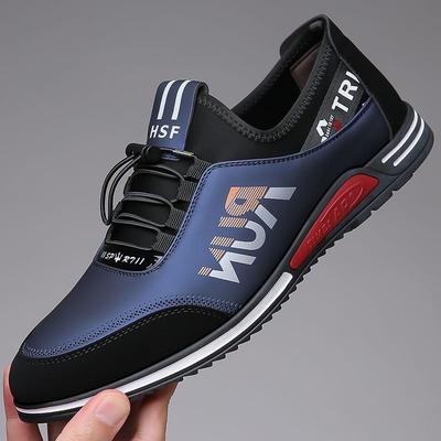 Men's Casual Shoes 2025 Summer New Breathable Versatile Sports Shoes Trendy Flat Bottom Lightweight Lace-up Free Work Shoes