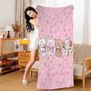 Cute M-Mikko I-Illustrations Anime Beach Towel Colorful Bath Towels For Girl Microfiber Quick Dry Sand Free Beach Yoga