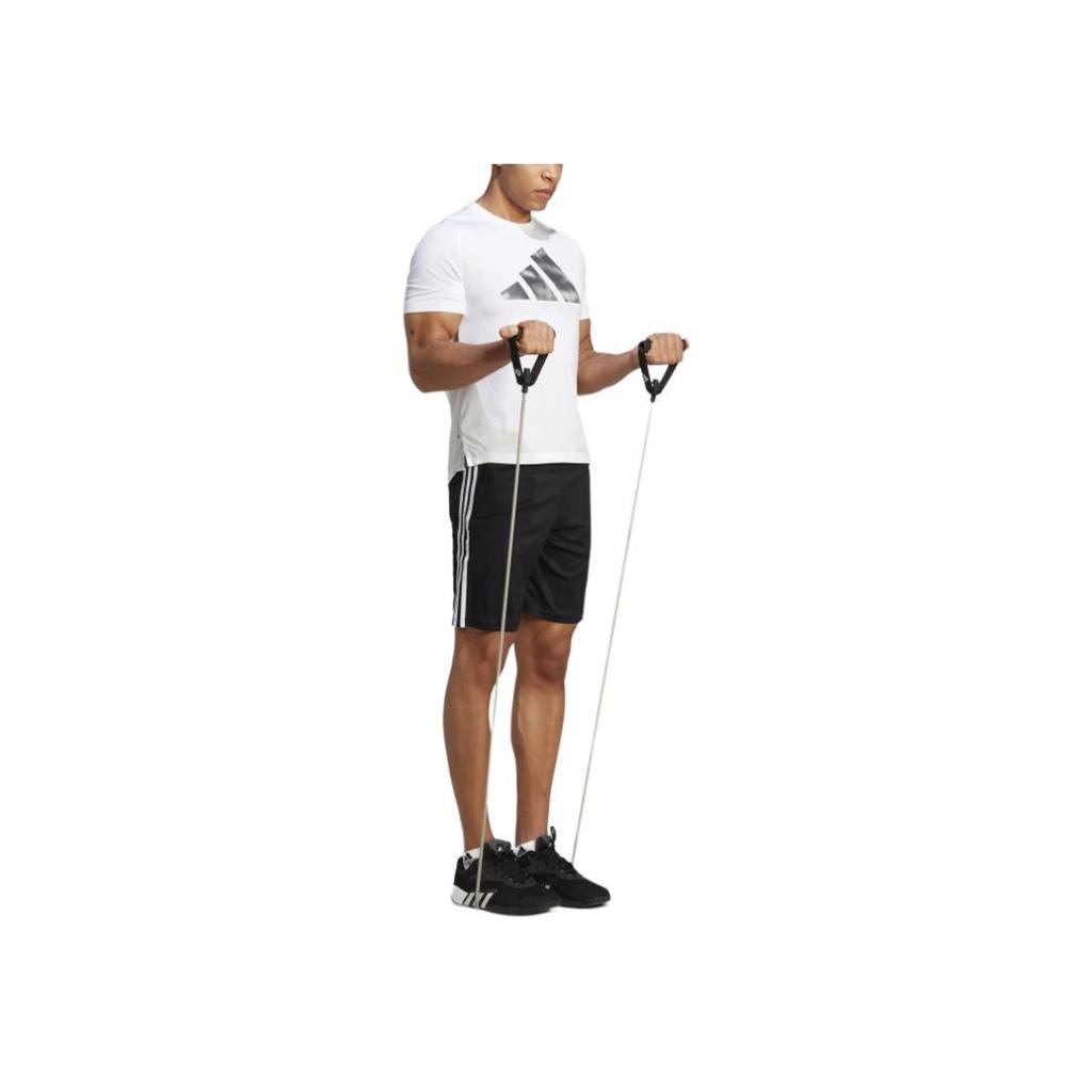 Adidas Train Essentials Piqué 3-Stripes Training Shorts Men Shorts Black White IB8243