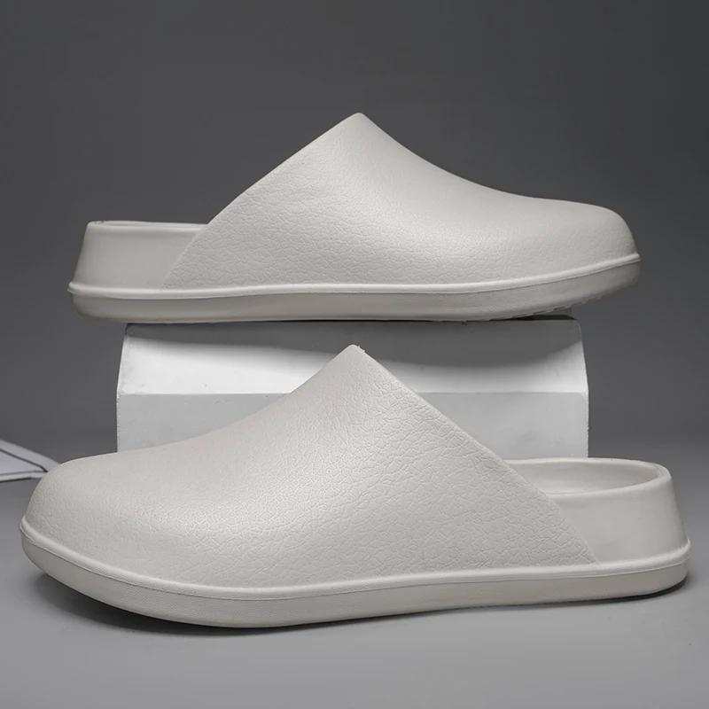 Ciabatte Zoccoli Uomo Originali Comode Ciabatte Sandali Estate EVA Impermeabili Antiscivolo Scarpe da Chef Lavoratori Scarpe da Pesca all'Aperto