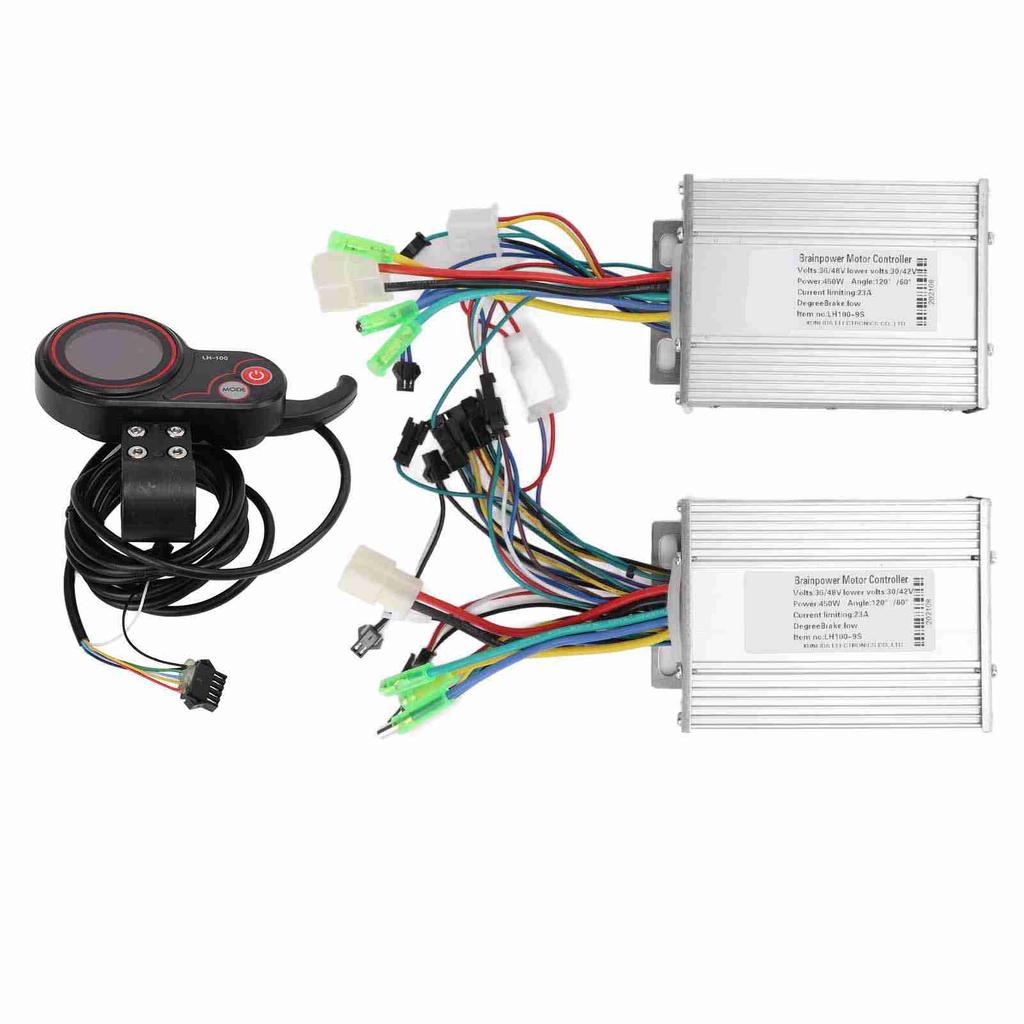 Dual Drive 3648V 450W Electric Bike Brushless Controller LH100 Color LCD Screen Display