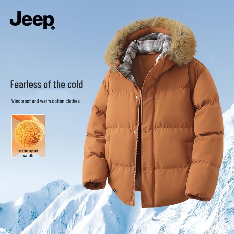 JEEP Men s Winter Hooded Cotton-Padded Jacket 3XL