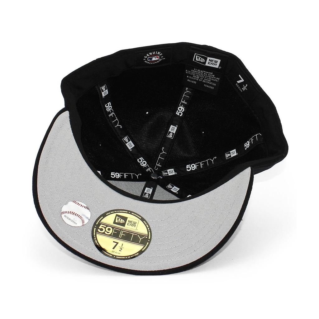 New Era Cap 59FIFTY New York Yankees MLB POLARTEC FITTED CAP NEW YORK YANKEES Polartec Black Hat 5950 Sz 7-14 [Used]