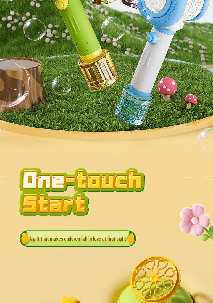 New Arrival: Cute Automatic Children's Bubble Wand - Summer Fun Gift
