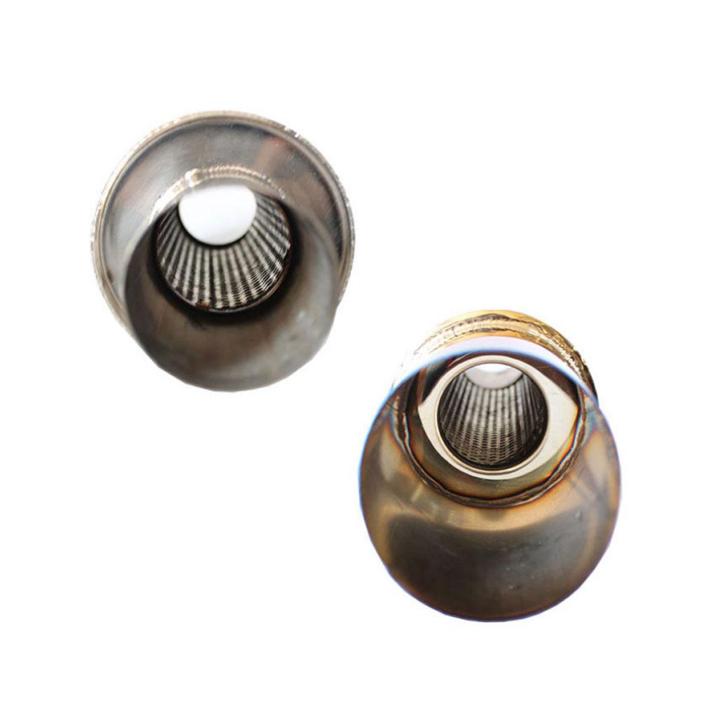 Silenziatore per tubo di scarico per auto in acciaio inossidabile 304, punte per tubo di scarico risonatore, ingresso da 2", uscita da 3,4", lunghezza da 14,5".