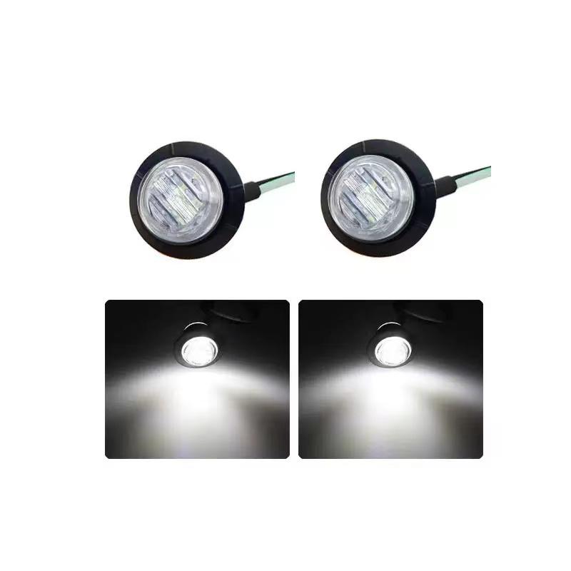 3LED 24V Colorful LED Side Marker Lights Clearance Lights Front Rear Signal Lamp DRL Hood Indicators Light for Truck TrailerBoat