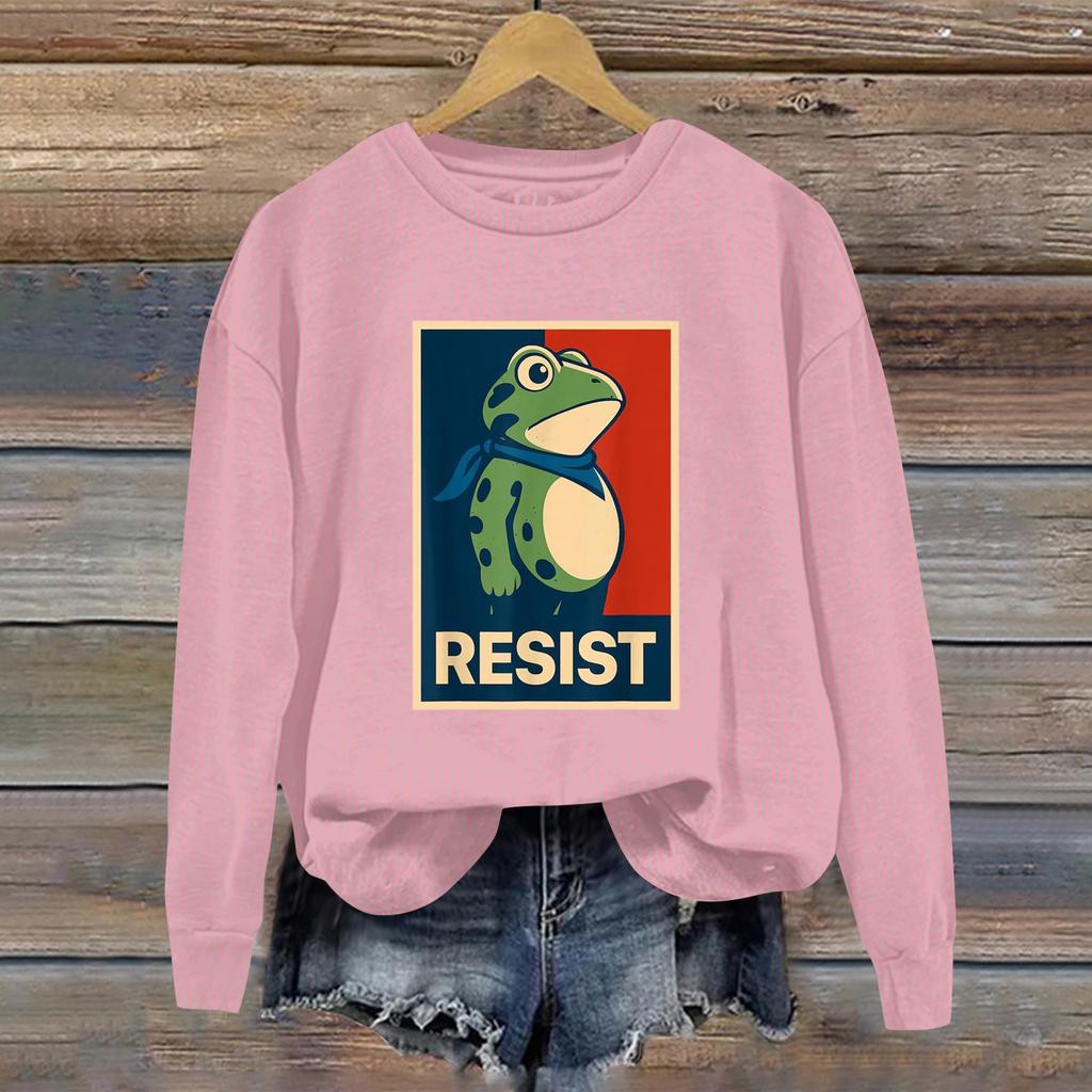 Women's Fashion Daily Versatile Casual Sweatshirts Long Sleeve Round Neck Top Sweatshirts