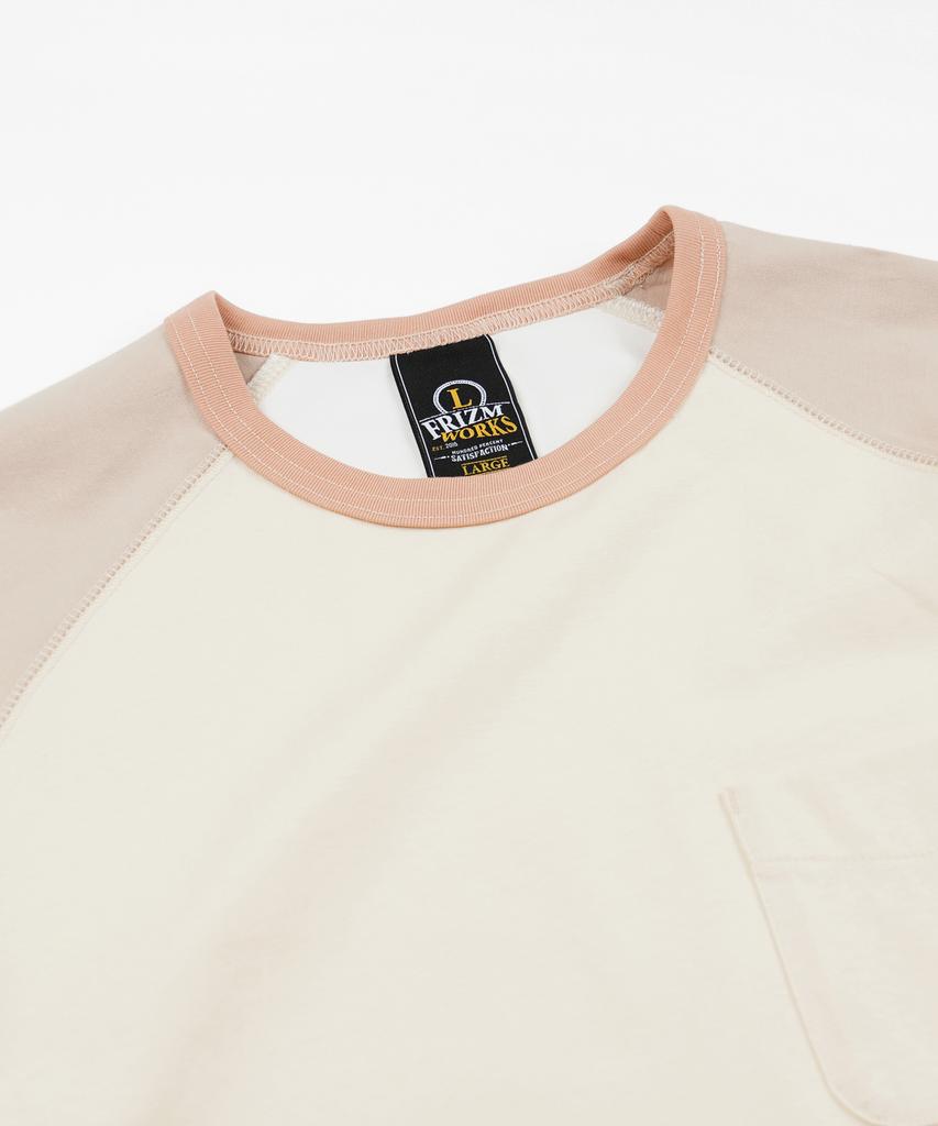 Prism Works Color Block Raglan Tee _ Ivory