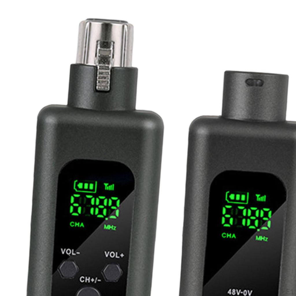 Rechargeable XLR Mic Adapter Kit for Card Speakers PA System Live Sound