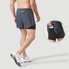 Men's Quick-Dry Two-in-One Running Shorts with Reflective Pocket